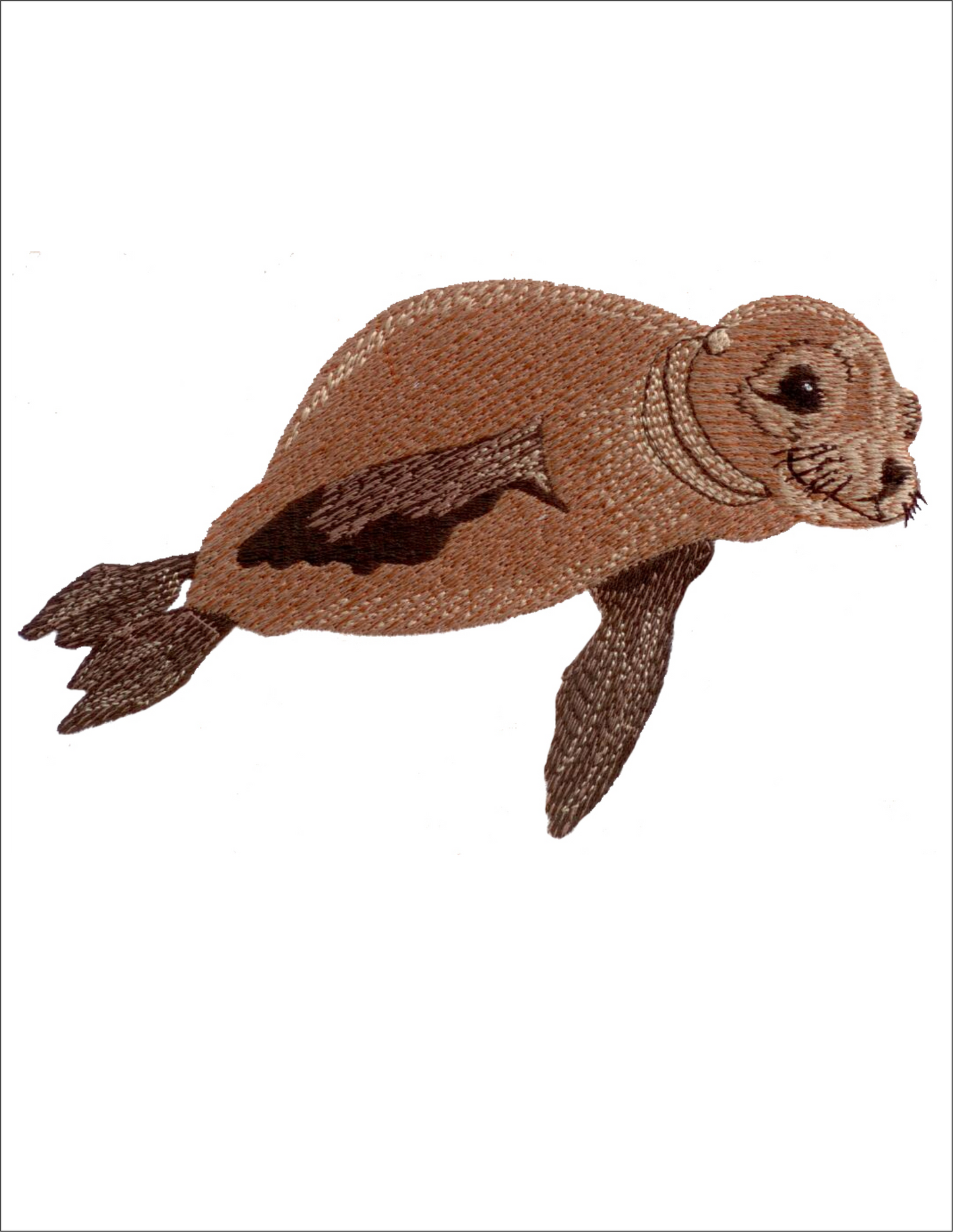 Water Babies SEA LION Machine Embroidery Design