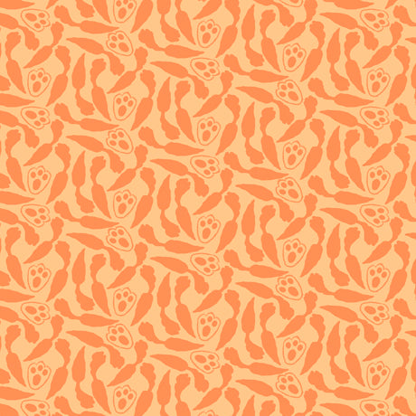Funny Bunny Orange Carrot Blender Fabric by Embellish Express