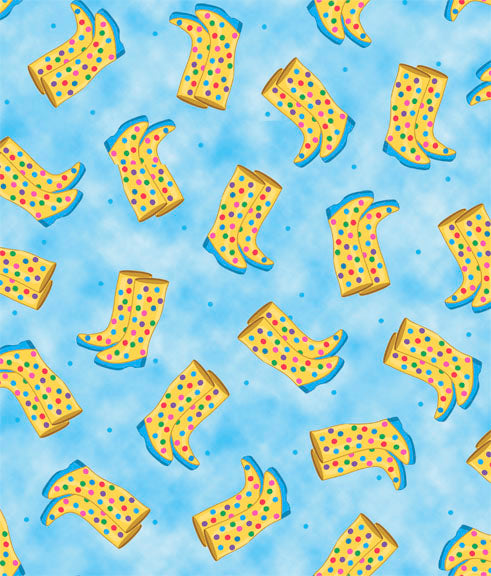 Spring Showers Fabric Rain Boot Toss by Embellish Express