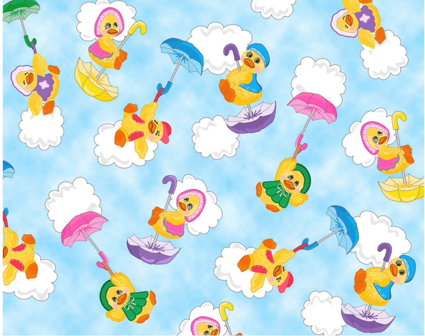 Spring Showers Fabric Duck Toss by Embellish Express