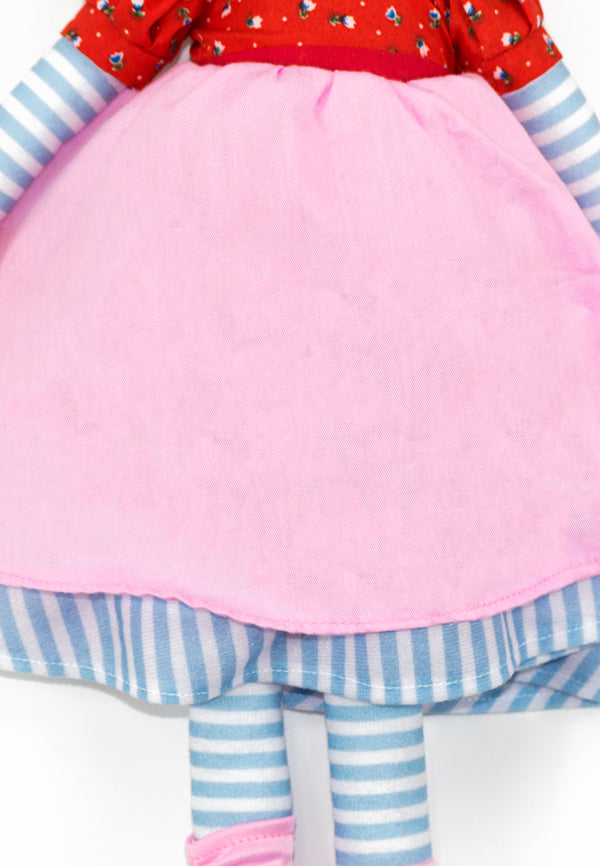 Raspberry Rag Doll Embroidery Cubbie