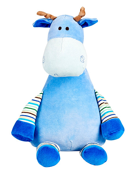 Blue Giraffe Embroidery Cubbie