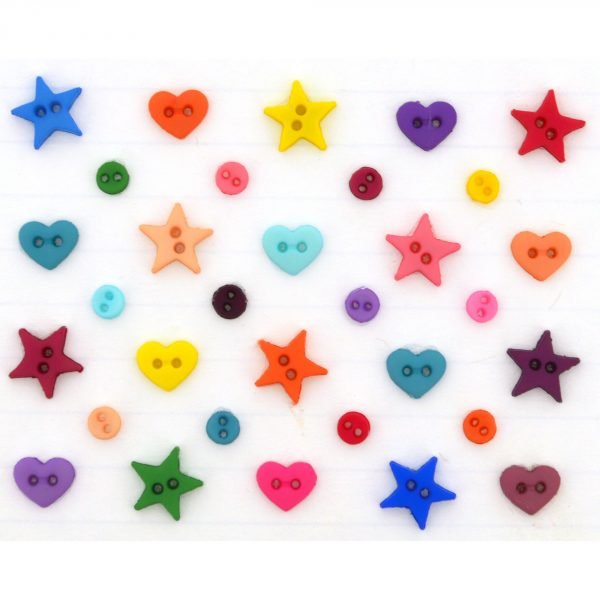 Multi Micro Mini Shapes Buttons