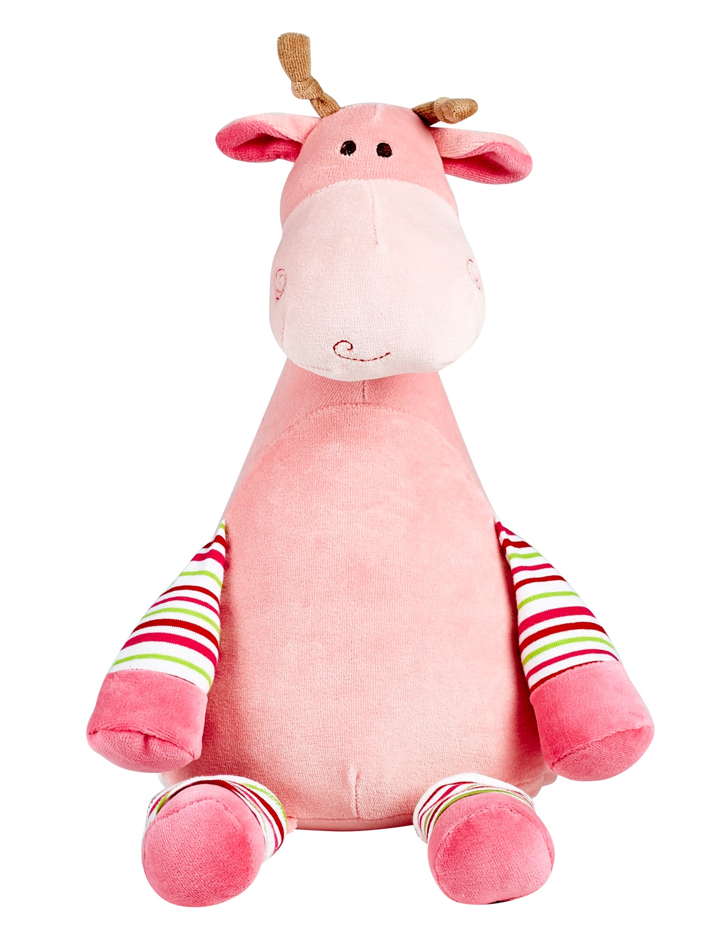 Pink Giraffe Embroidery Cubbie