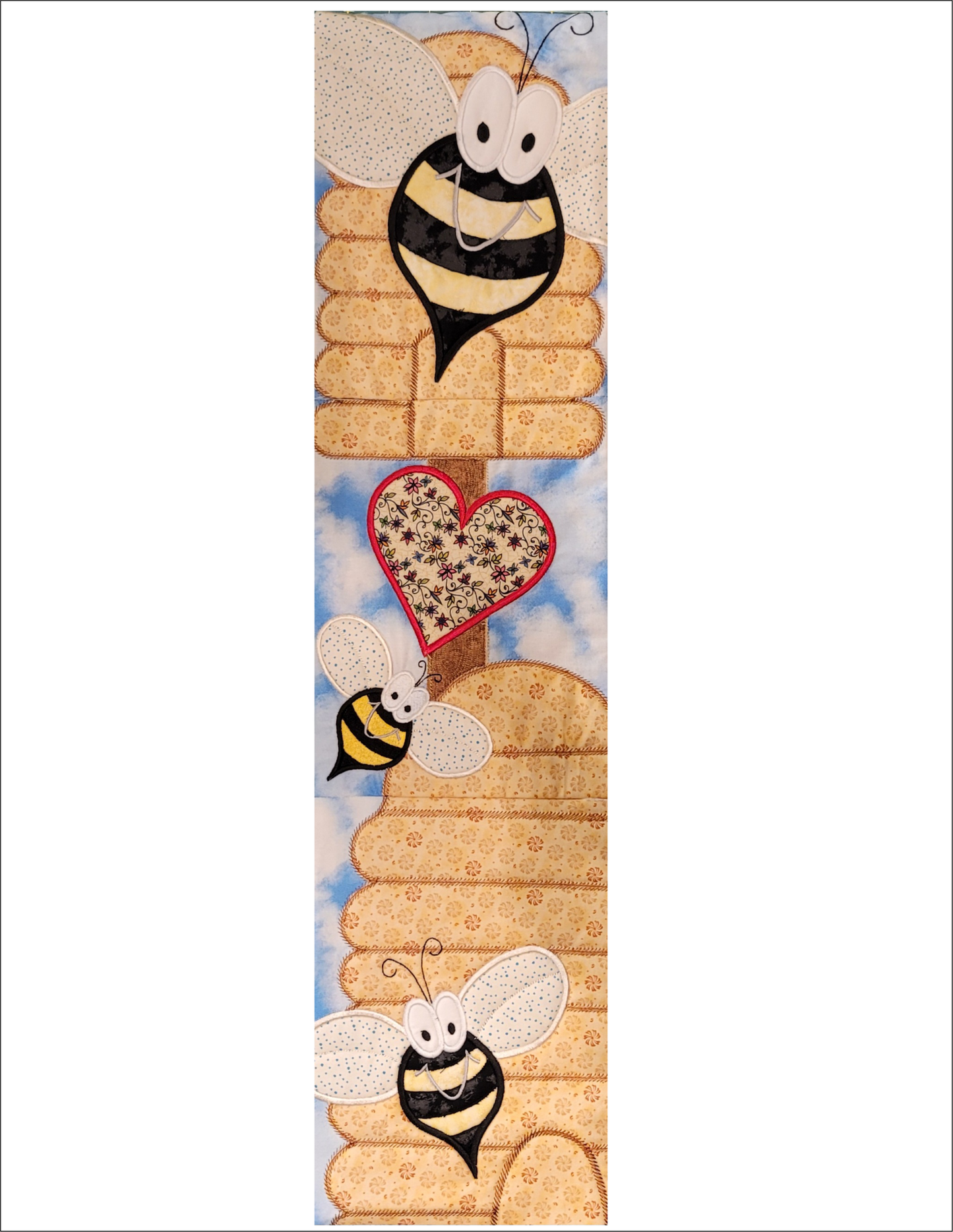 Bee Boppin' Machine Embroidery Wall Hanging CD