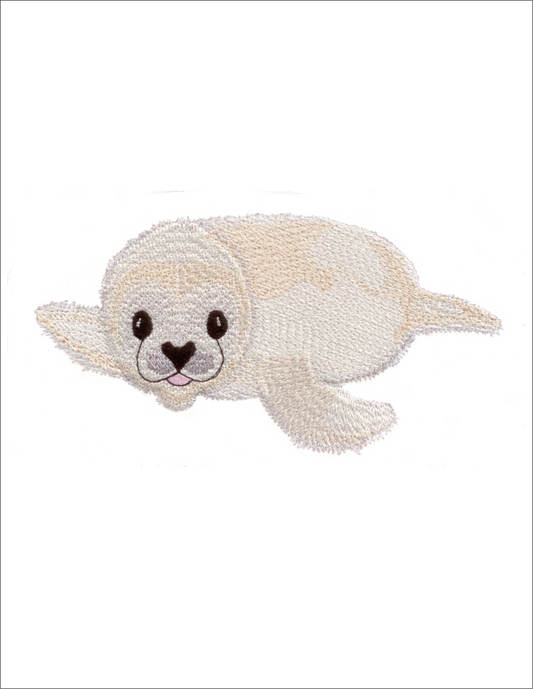 Water Babies BABY SEAL Machine Embroidery Design