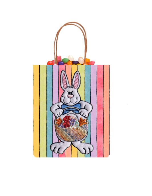 Funny Bunny Machine Embroidery Goodie Bags DOWNLOAD