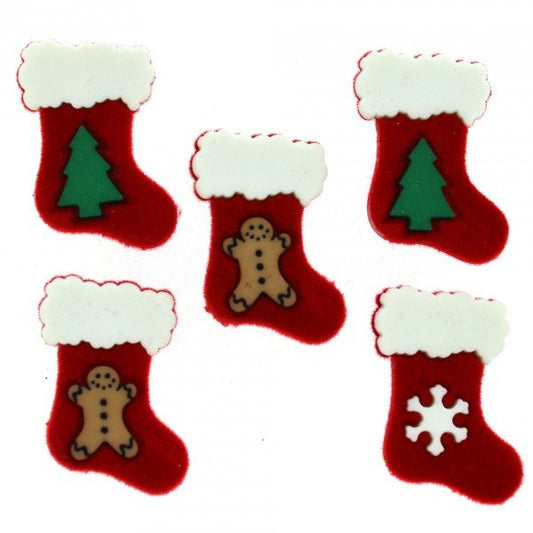 Christmas Stockings Buttons