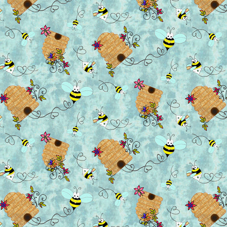 Bee Boppin' Fabric Beehives by Embellish Express