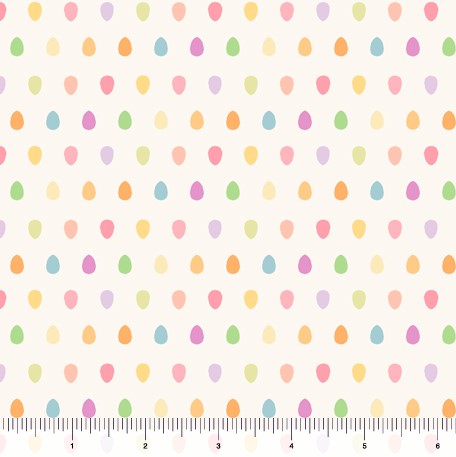 Funny Bunny Egg Dot Fabric by Embellish Express
