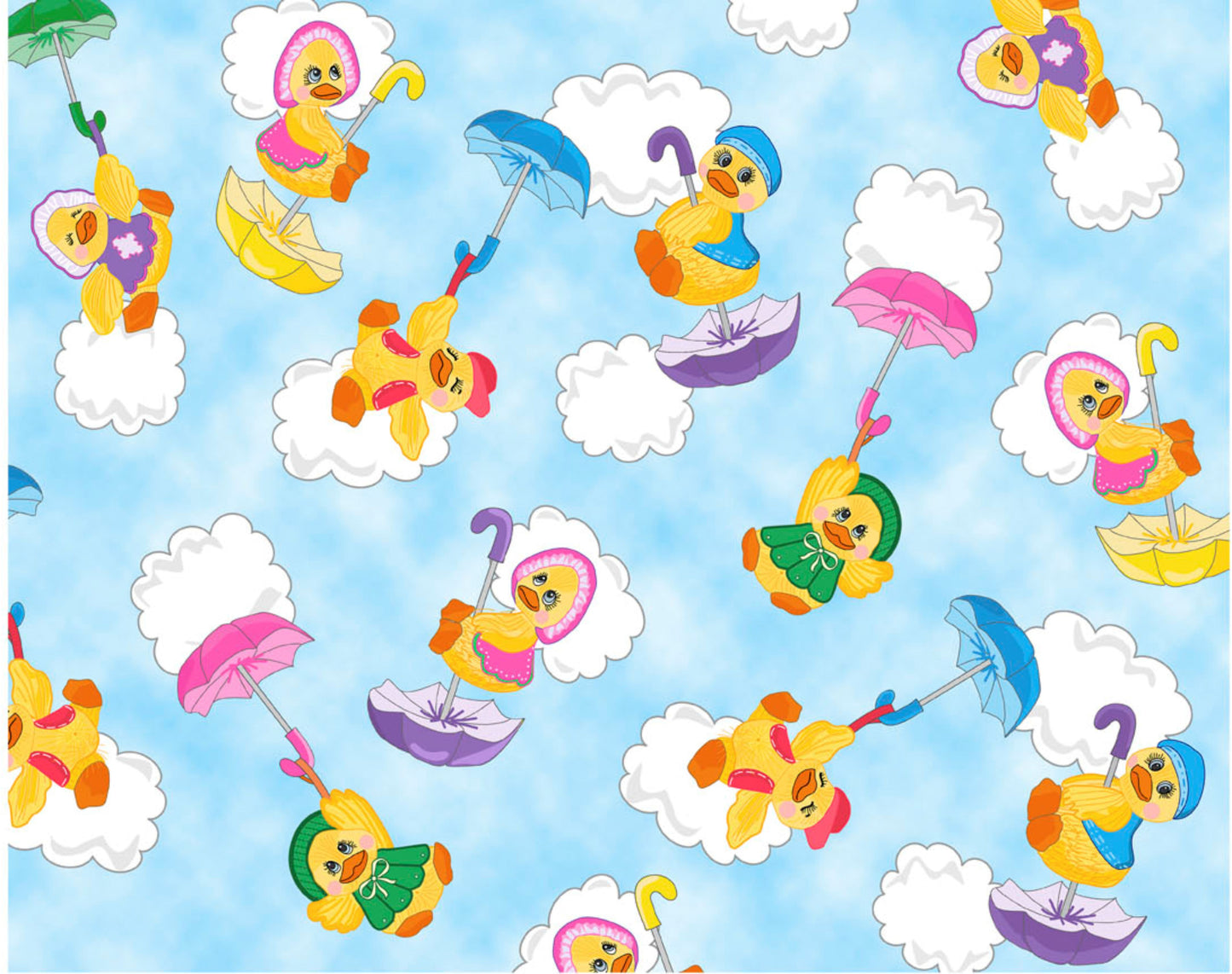 Spring Showers Fabric Duck Toss by Embellish Express