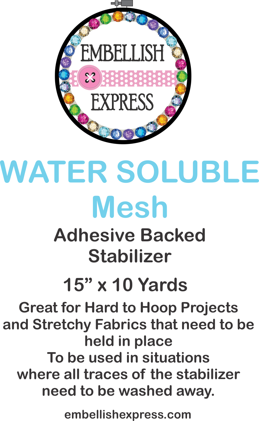 Embellish Express Water Soluble Mesh Stabilizer
