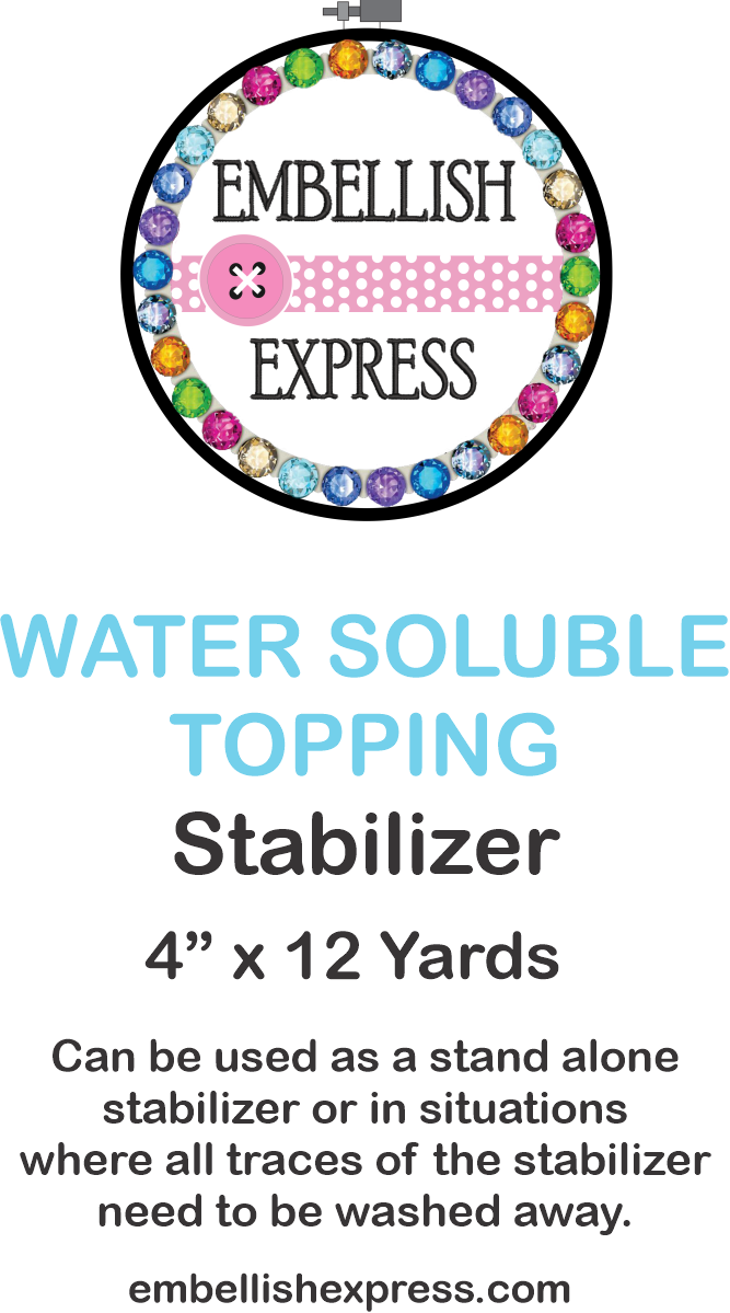 Embellish Express Water Soluble Topping
