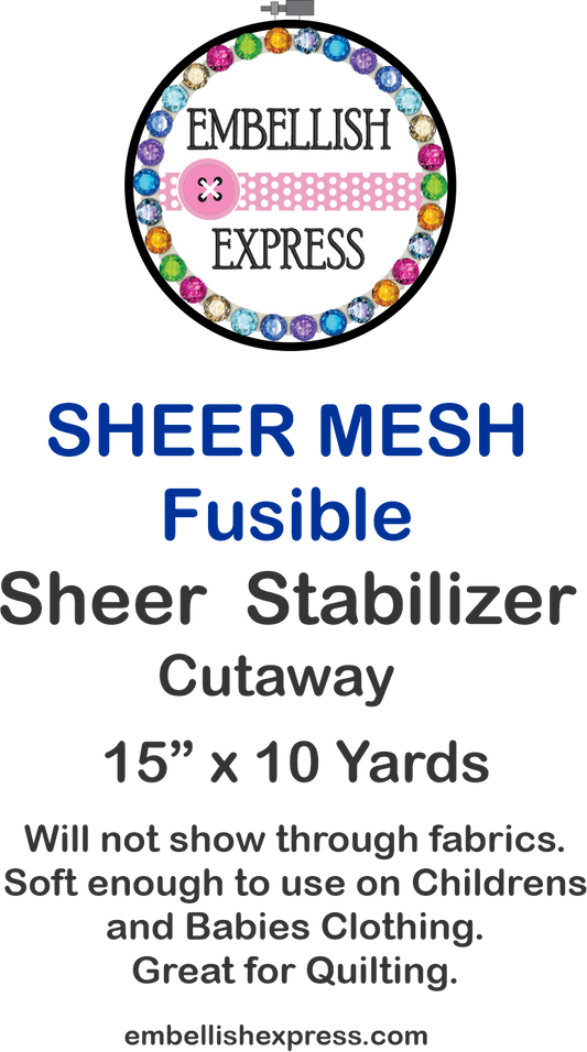 Embellish Express Fusible Sheer Mesh Stabilizer