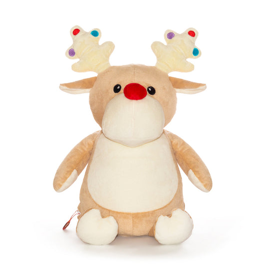 Christmas Reindeer Embroidery Cubbie