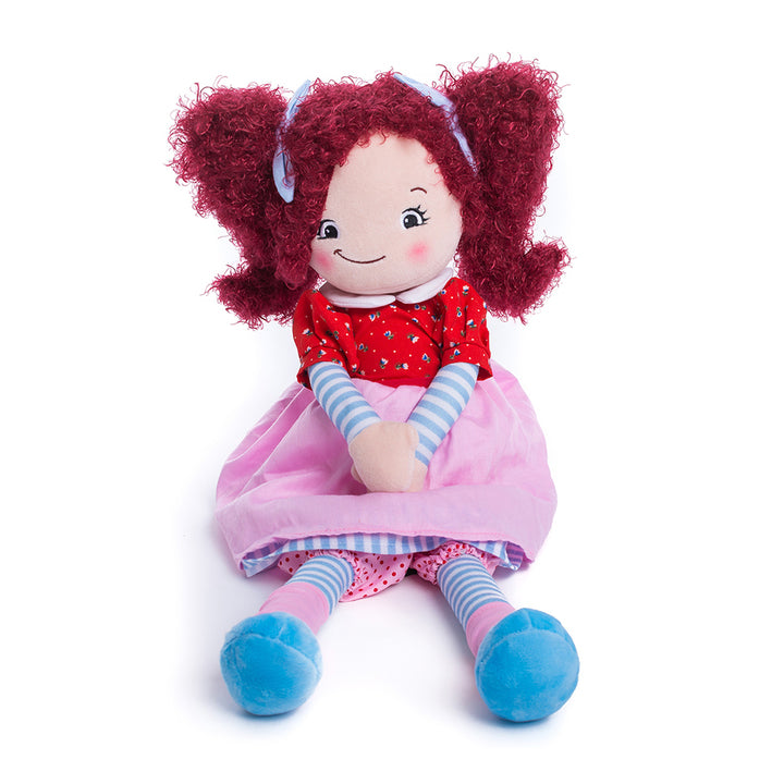 Raspberry Rag Doll Embroidery Cubbie